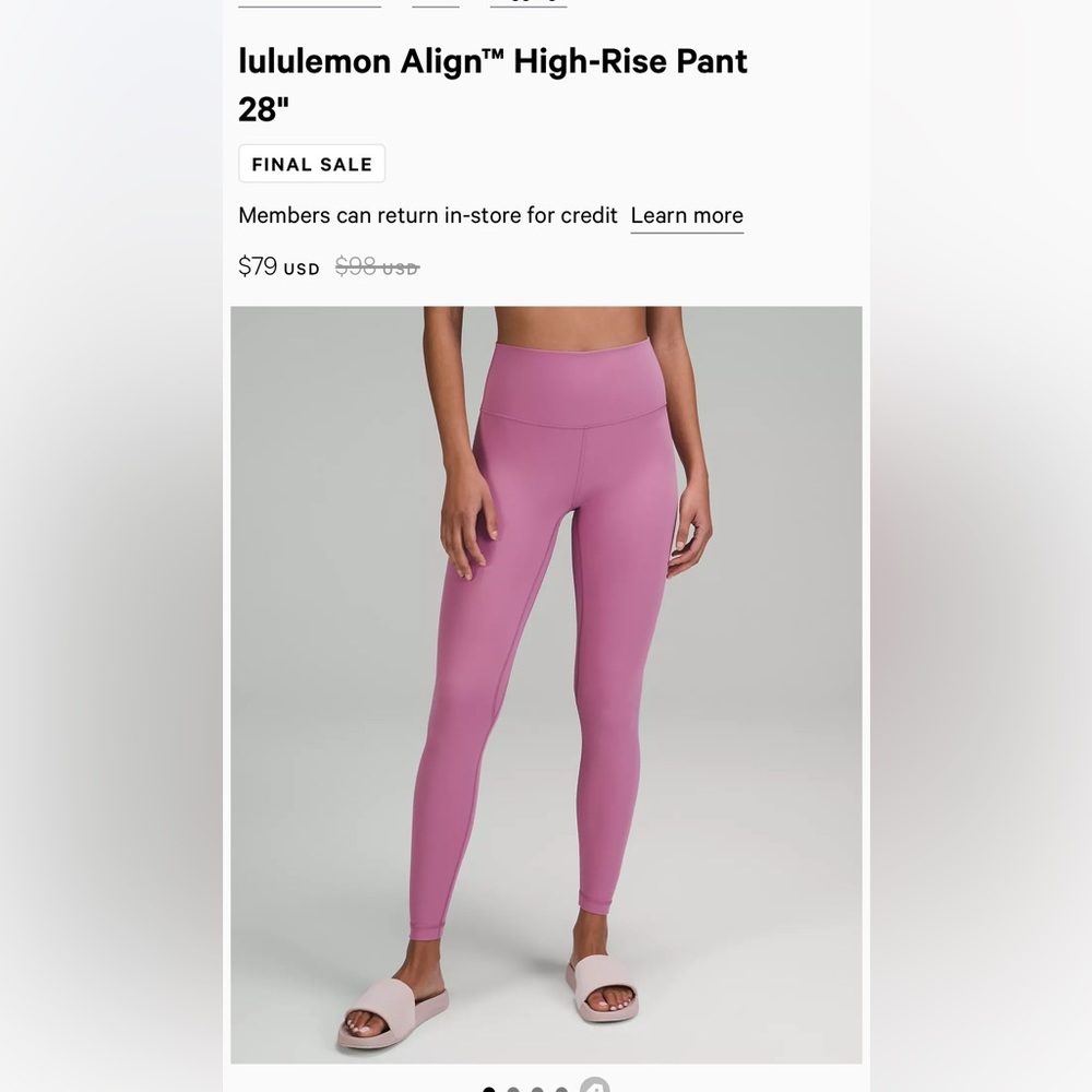 lululemon Align™ High-Rise Pant
28"